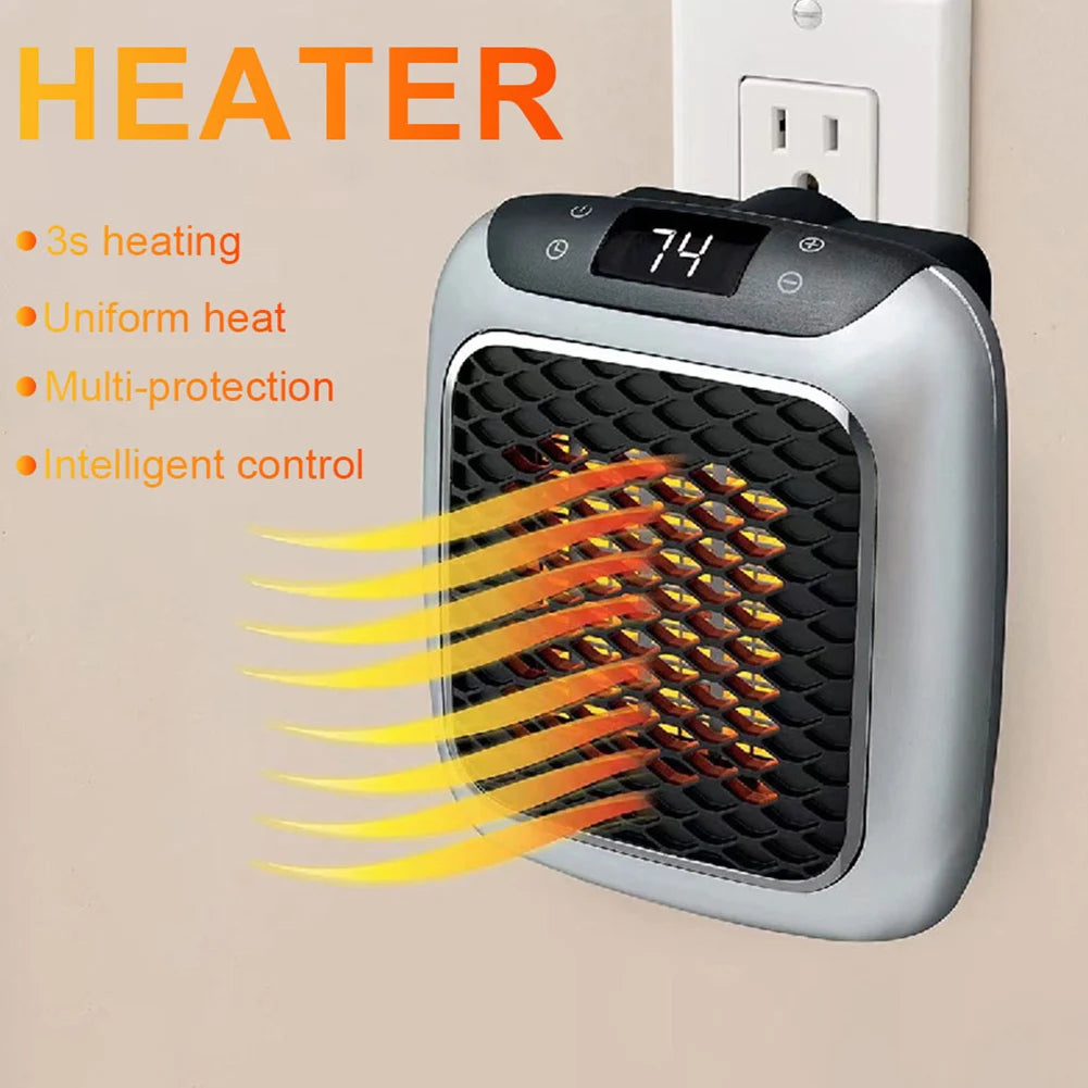 Plug-In Mini Electric Heater Fan