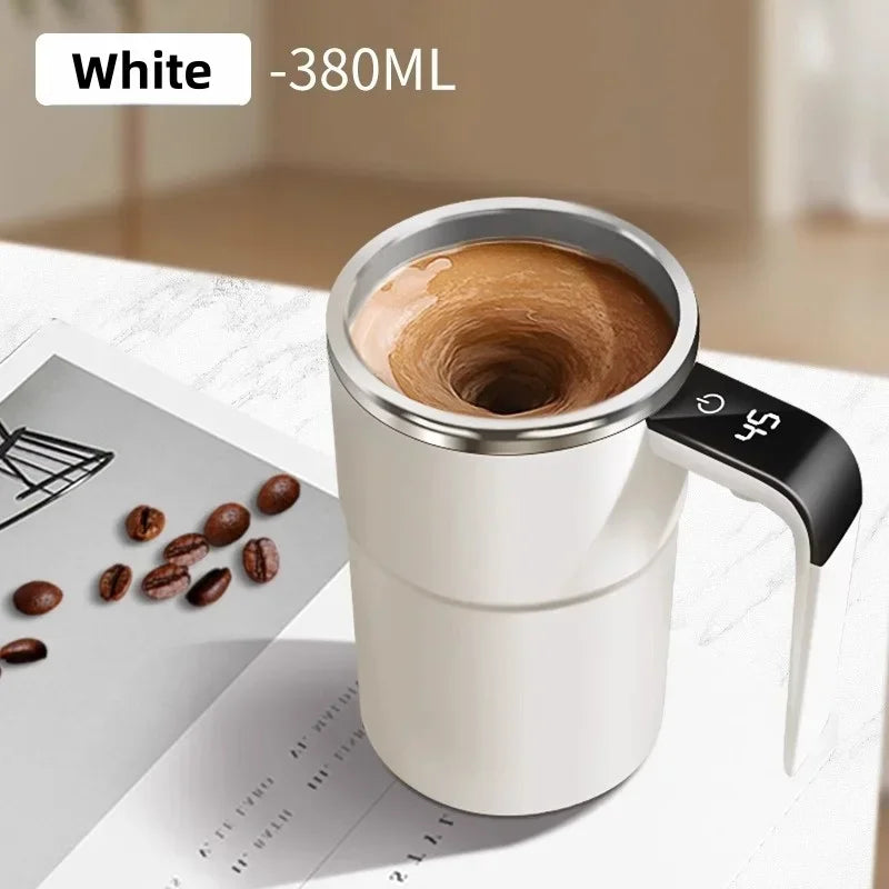 Electric Self-Mixing Coffee Mug