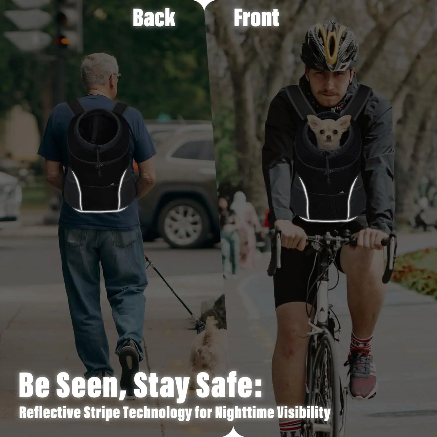 Pet Backpack Carrier for Small Dogs & Cats