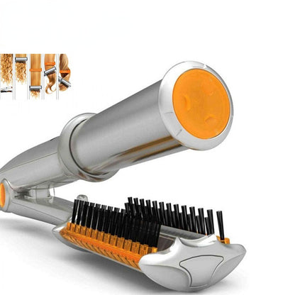 2-in-1 Hair Curler & Straightener Brush