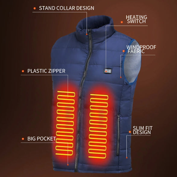 Graphene Heated Winter Vest