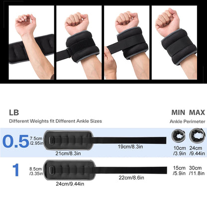 Adjustable Ankle Wrist Weights