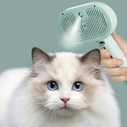Pet Steam Spray Grooming Comb