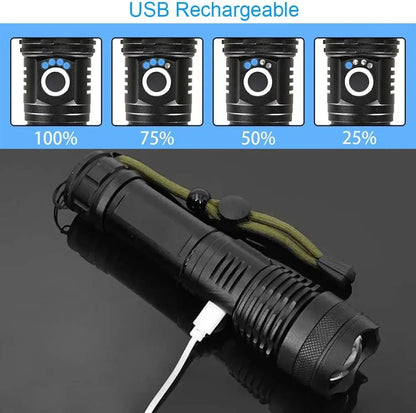 High Power LED Rechargeable Flashlight