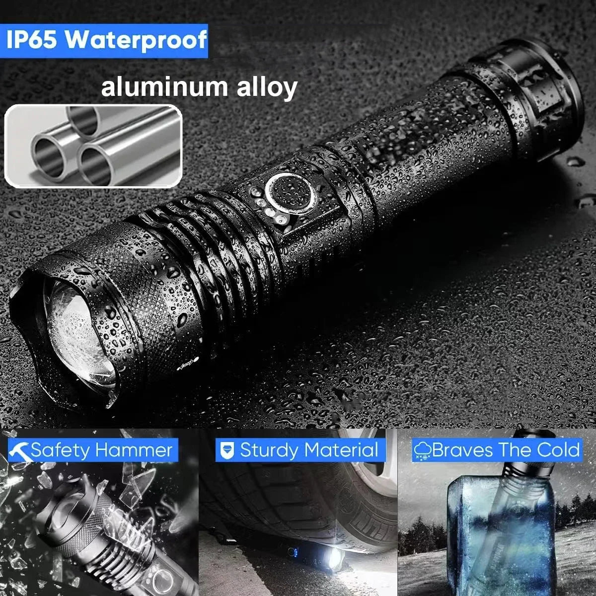 High Power LED Rechargeable Flashlight