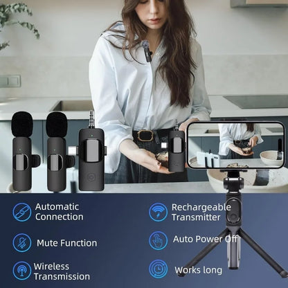 Mini Wireless Lavalier Microphone