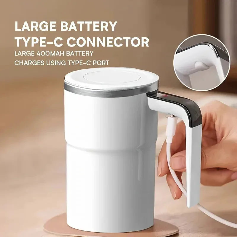 Electric Self-Mixing Coffee Mug