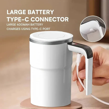 Electric Self-Mixing Coffee Mug