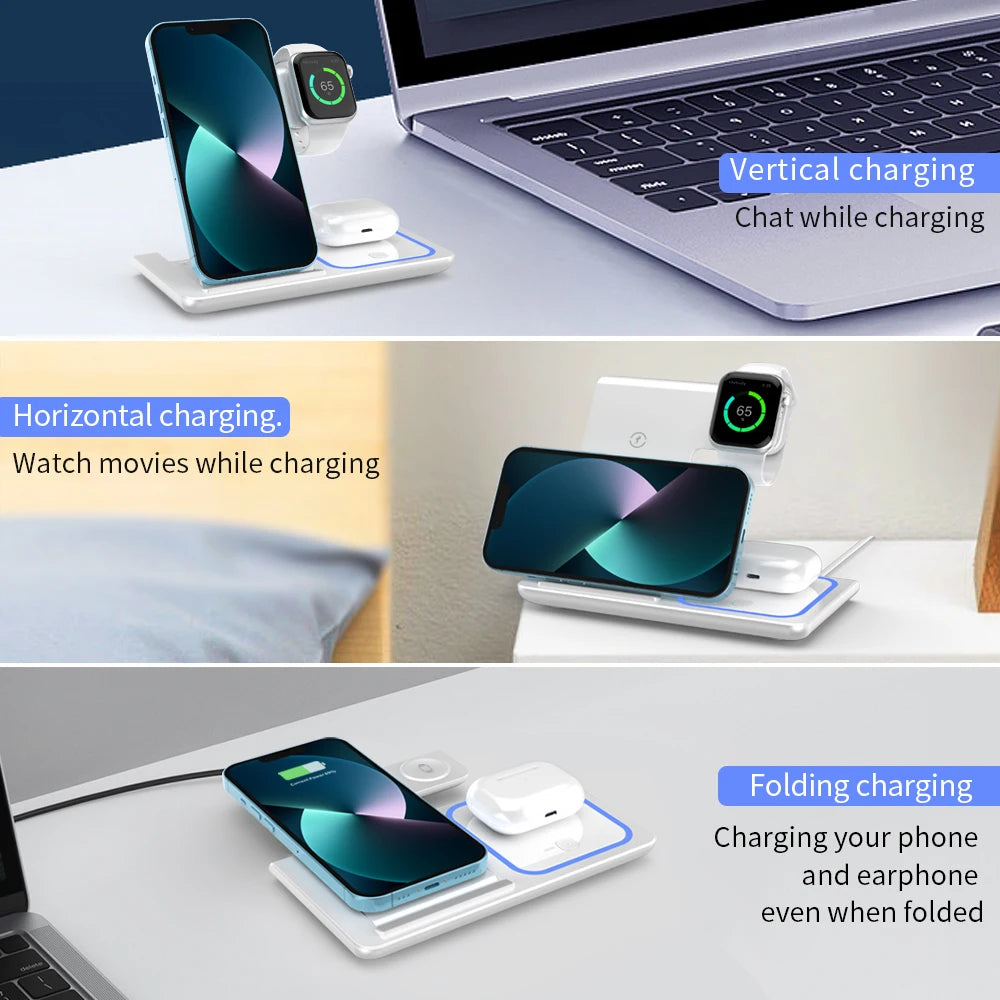 3-in-1 Wireless Charging Station Stand