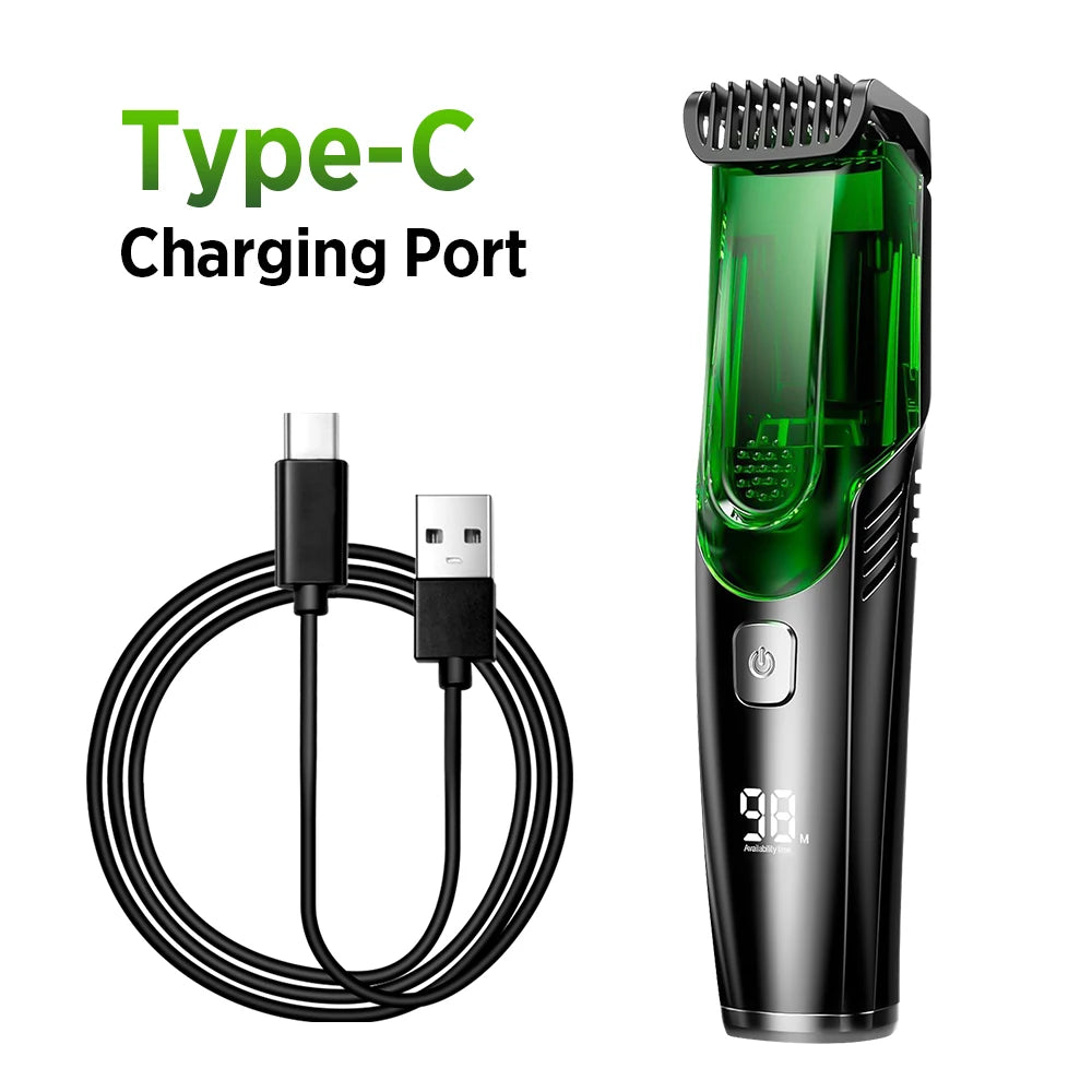 Vacuum Hair Clipper & Beard Trimmer