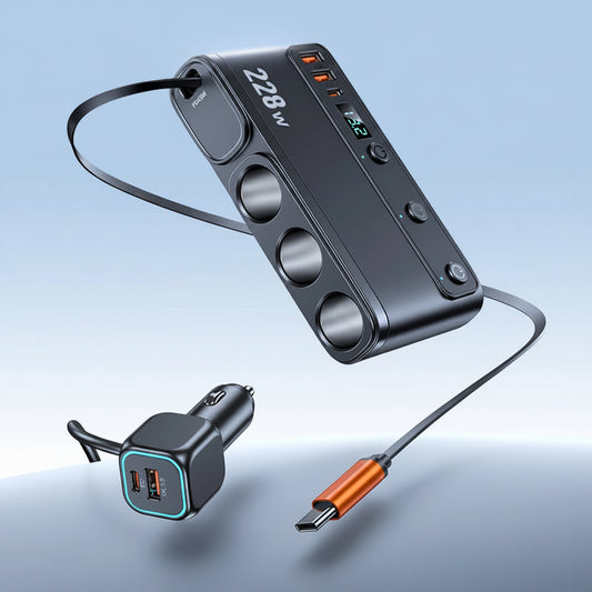 9-in-1 Car Cigarette Lighter Splitter