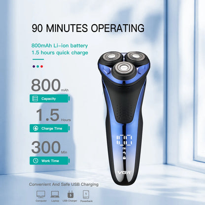 Electric Rotary Shaver Men