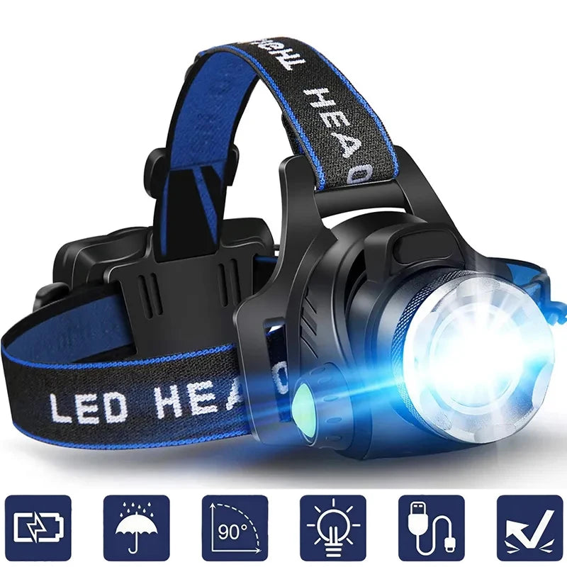 Powerful LED Induction Headlamp