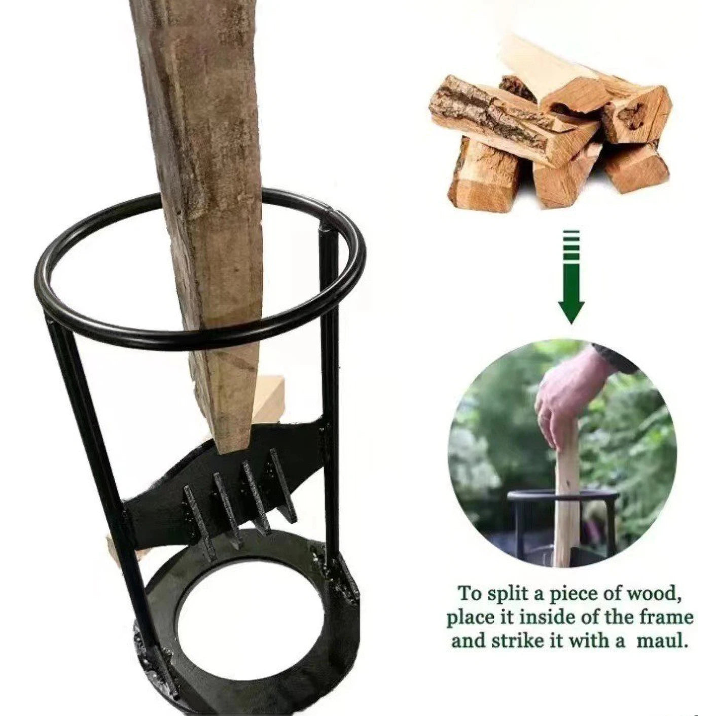 Manual Firewood Splitter Wedge Hatchet