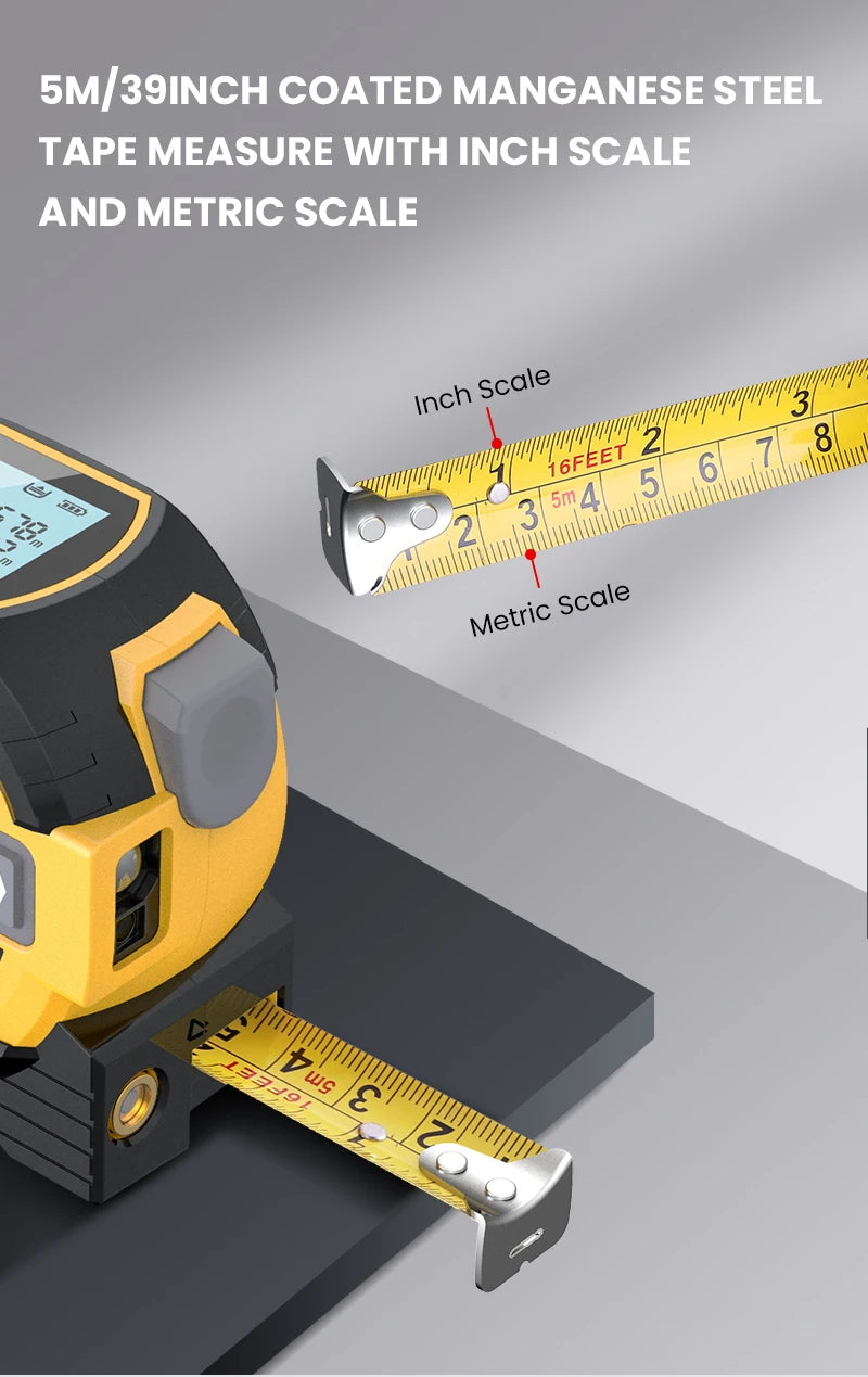 3-in-1 Laser Tape Measure