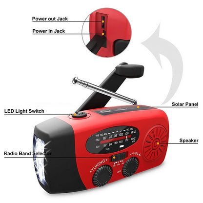 Solar Hand Crank Radio