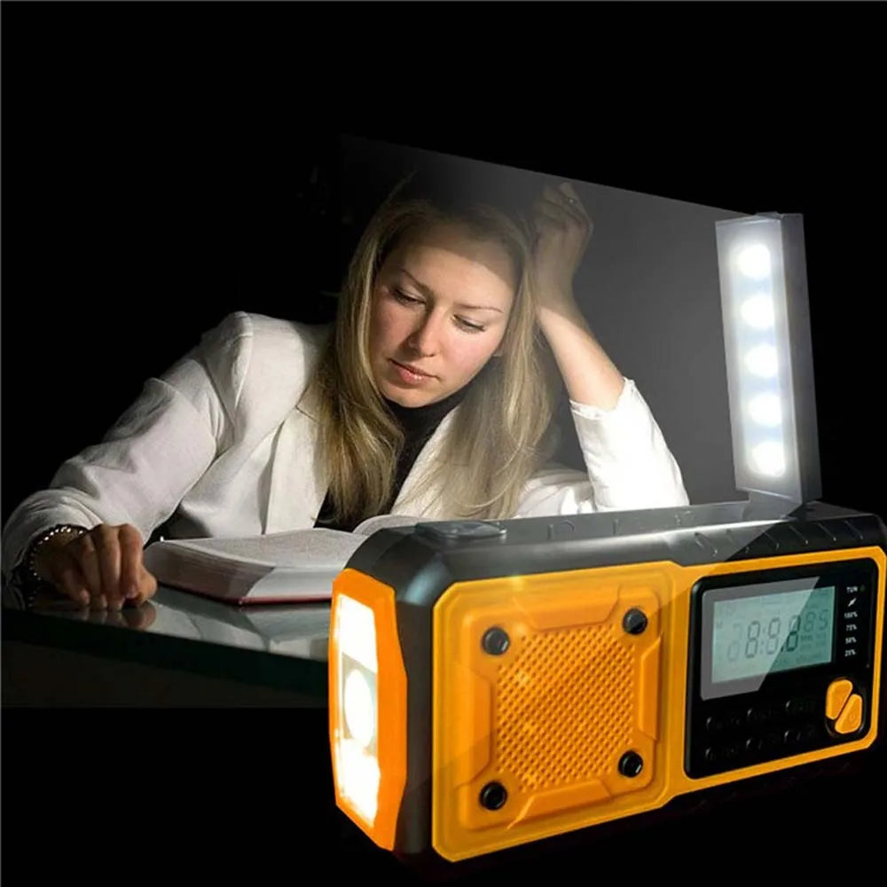 Portable Emergency Solar Crank Radio