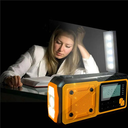 Portable Emergency Solar Crank Radio