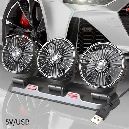 Triple Head Car Cooling Fan