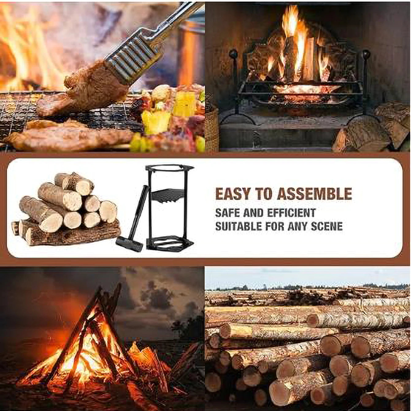 Manual Firewood Splitter Wedge Hatchet