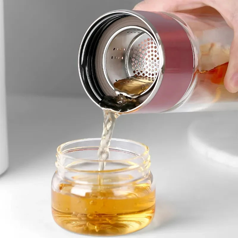 420ml Glass Tea Water Bottle