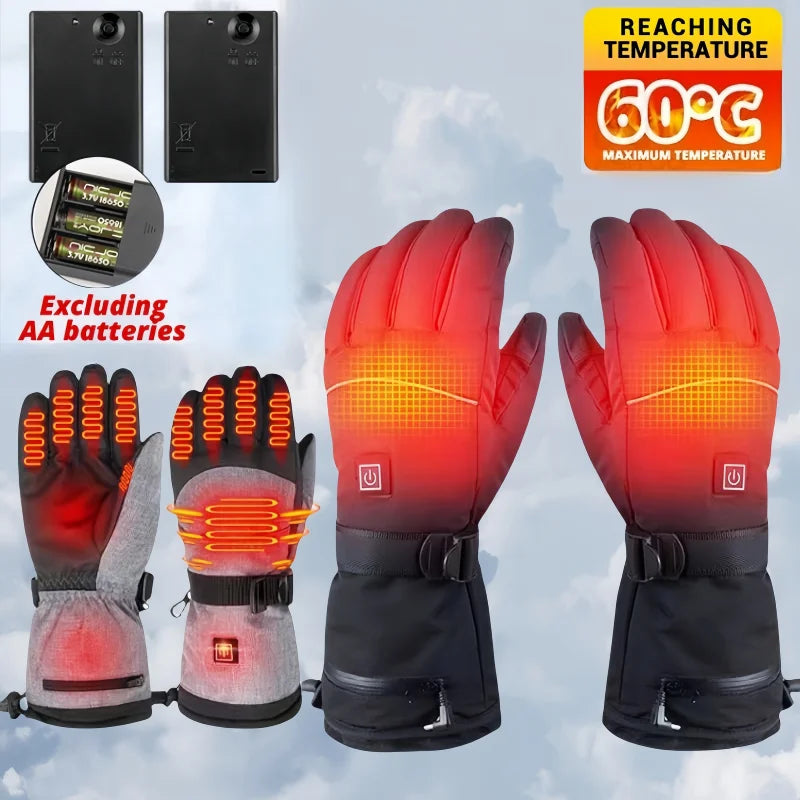 Electric Heated Ski Gloves