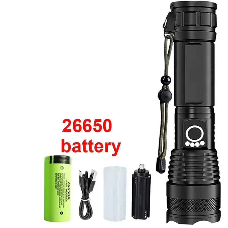 High Power LED Rechargeable Flashlight