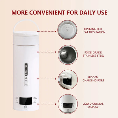 JFBONIN Portable Electric Kettle