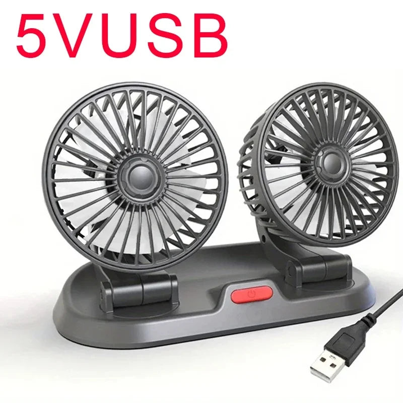 Triple Head Car Cooling Fan