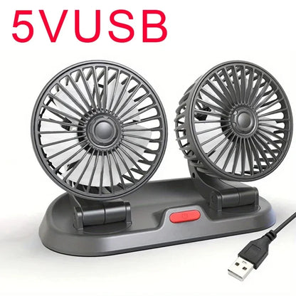 Triple Head Car Cooling Fan