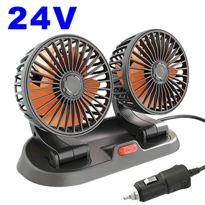 Triple Head Car Cooling Fan