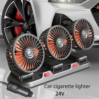 Triple Head Car Cooling Fan