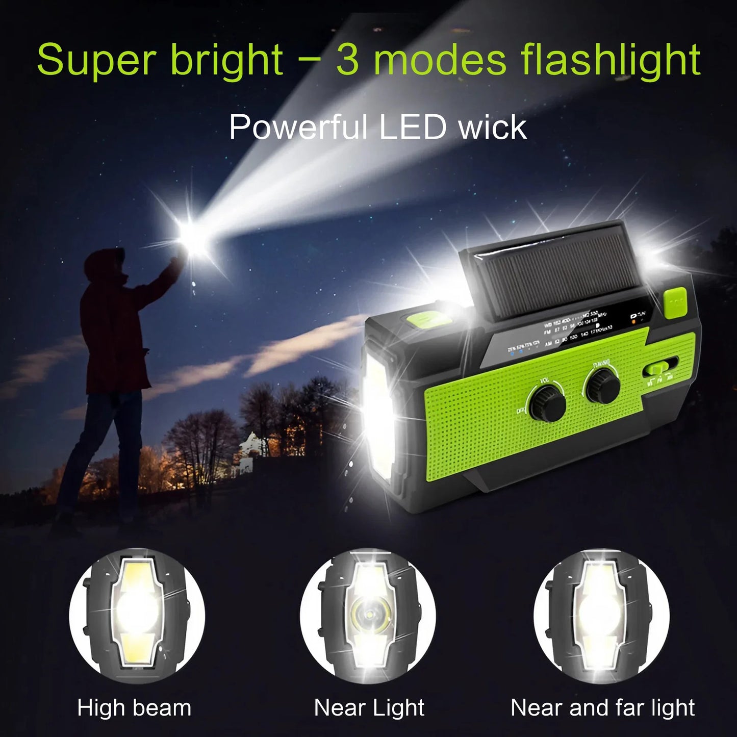 Solar Hand Crank Radio
