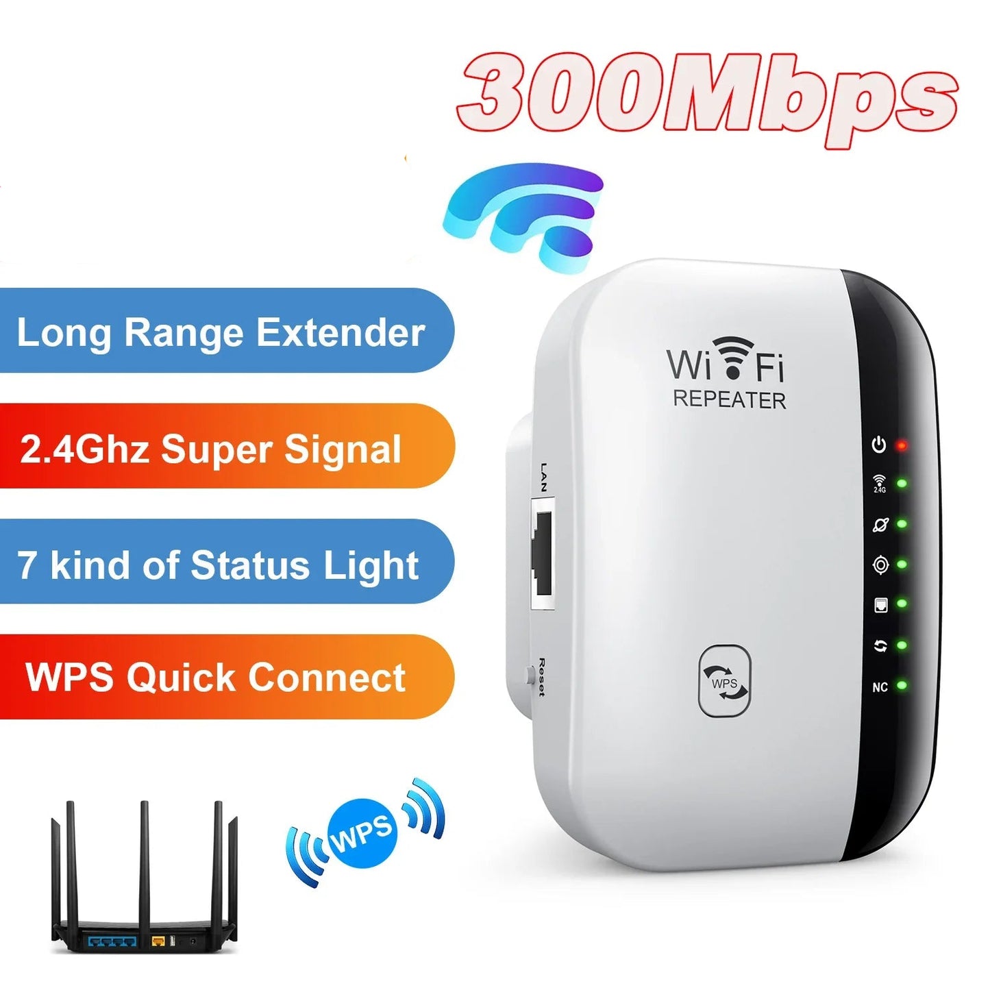Wireless WiFi Range Extender