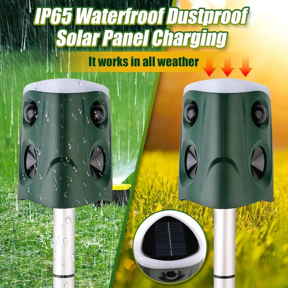 Solar Ultrasonic Animal Repellent