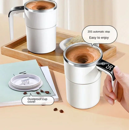 Electric Self-Mixing Coffee Mug