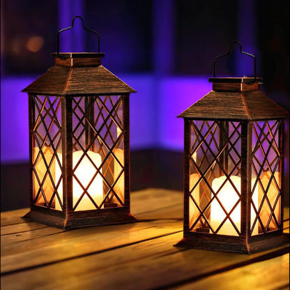 Solar Hanging Flickering Candle Light