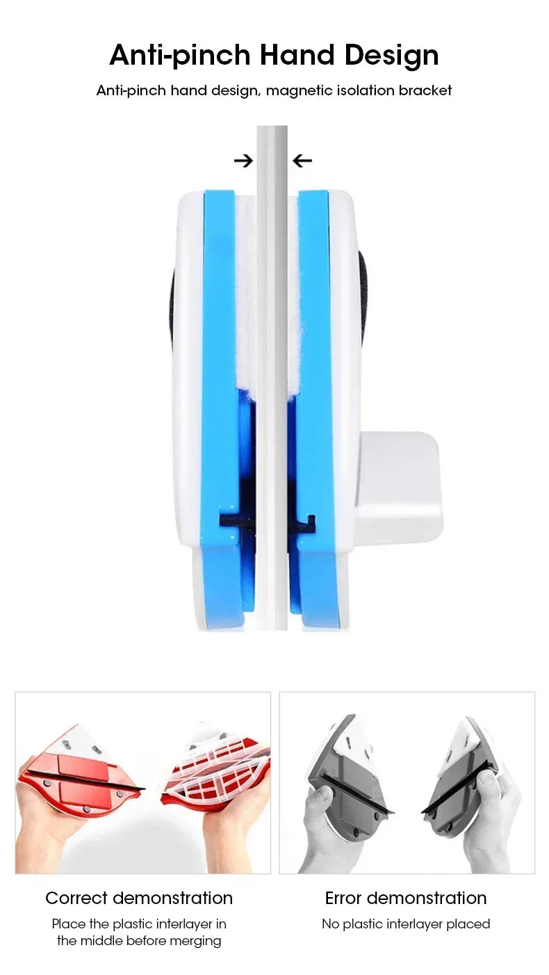 Dual-Sided Magnetic Glass Cleaner
