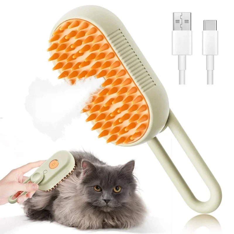 Pet Steam Spray Grooming Comb
