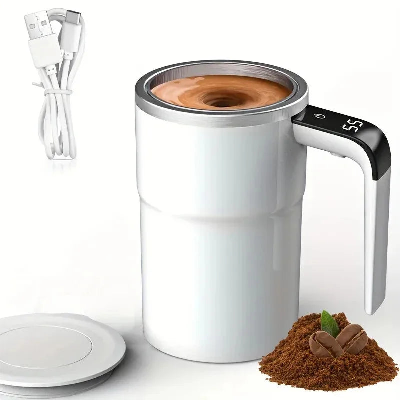 Electric Self-Mixing Coffee Mug