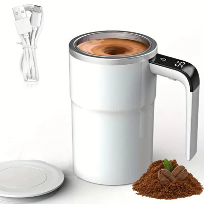 Electric Self-Mixing Coffee Mug