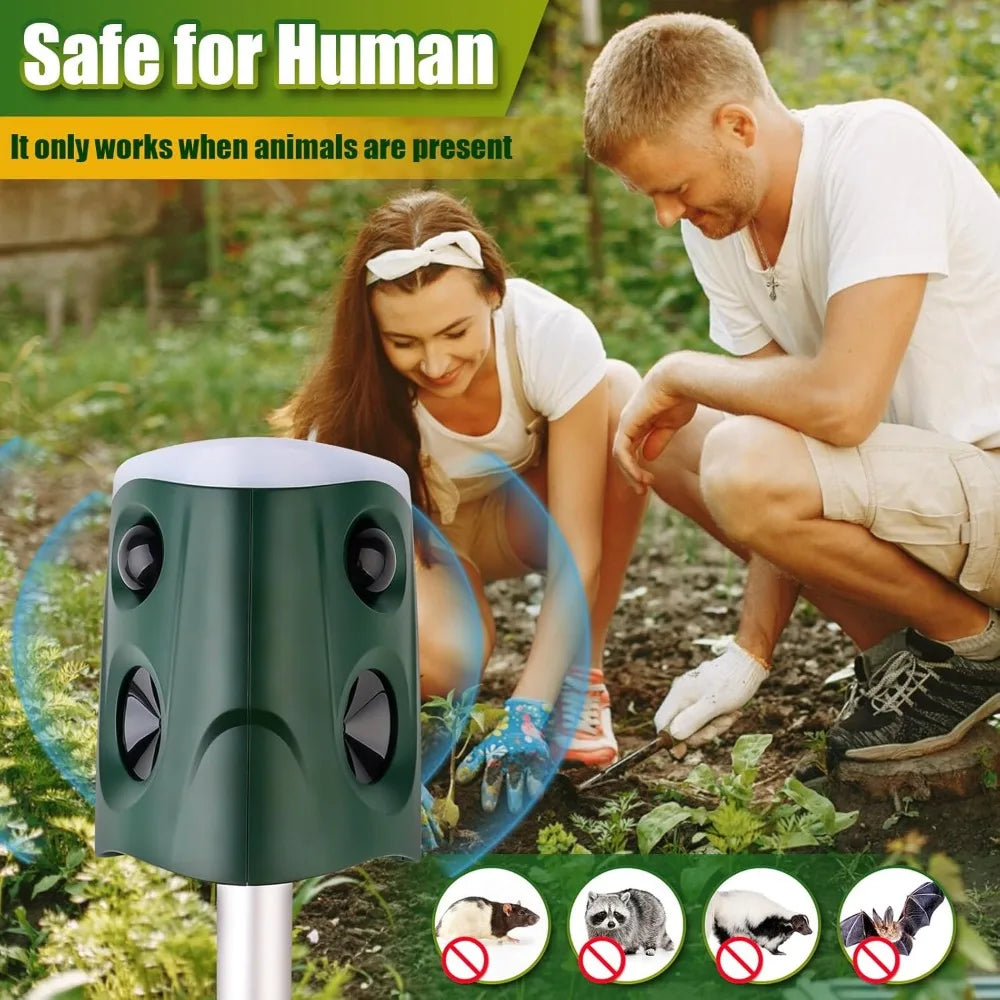 Solar Ultrasonic Animal Repellent