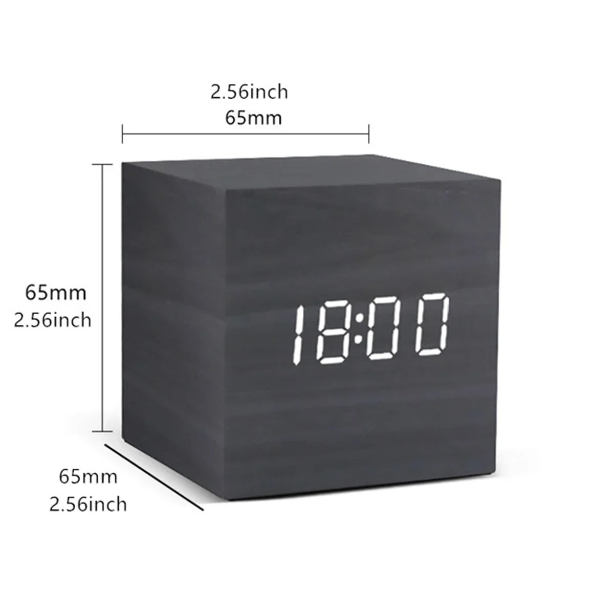 Wooden LED Digital Alarm Clock