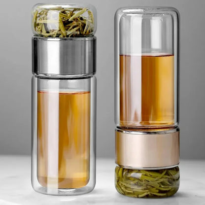 420ml Glass Tea Water Bottle