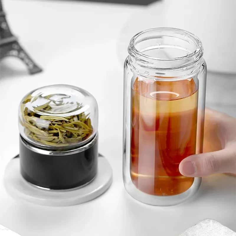 420ml Glass Tea Water Bottle