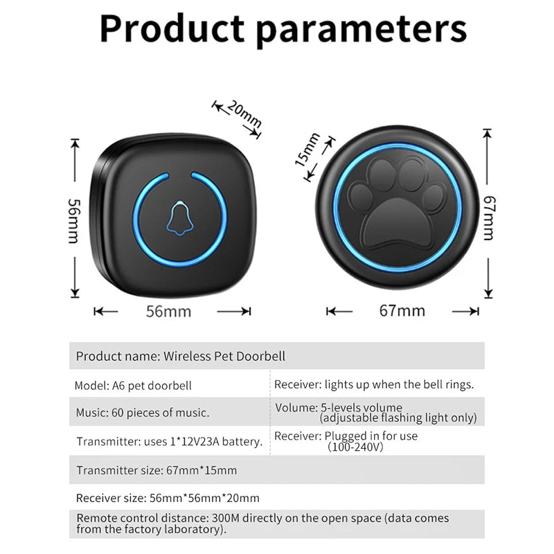 Pet Training Doorbell Button