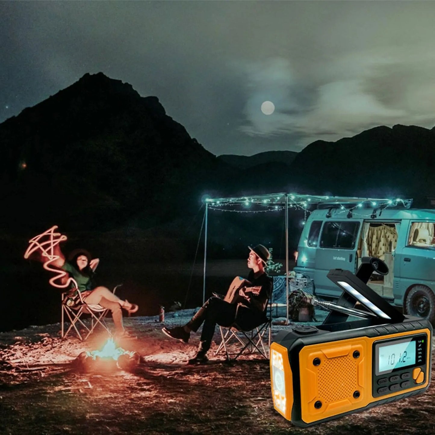 Portable Emergency Solar Crank Radio