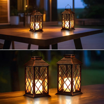 Solar Hanging Flickering Candle Light