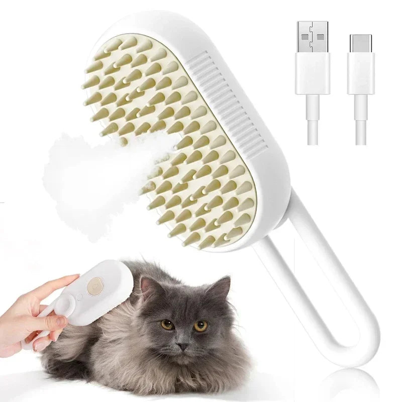 Pet Steam Spray Grooming Comb