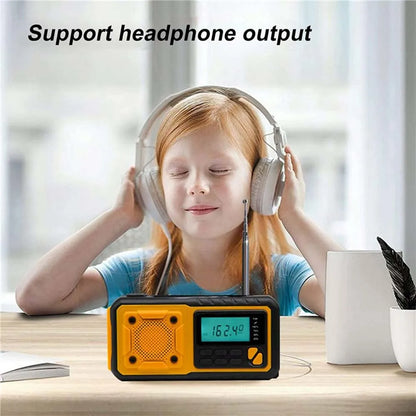 Portable Emergency Solar Crank Radio